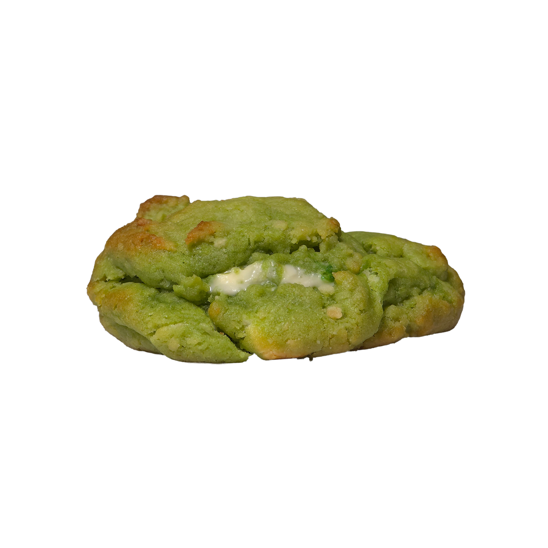 Pandan Coconut White Chocolate Cookie